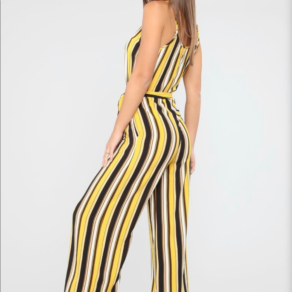 NWT stripe jumpsuit
